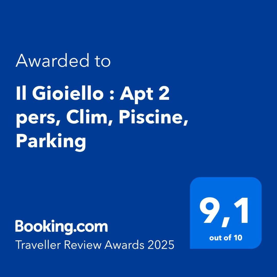 Il Gioiello : Apt 2 Pers, Clim, Piscine, Parking อองทีบส์ ภายนอก รูปภาพ